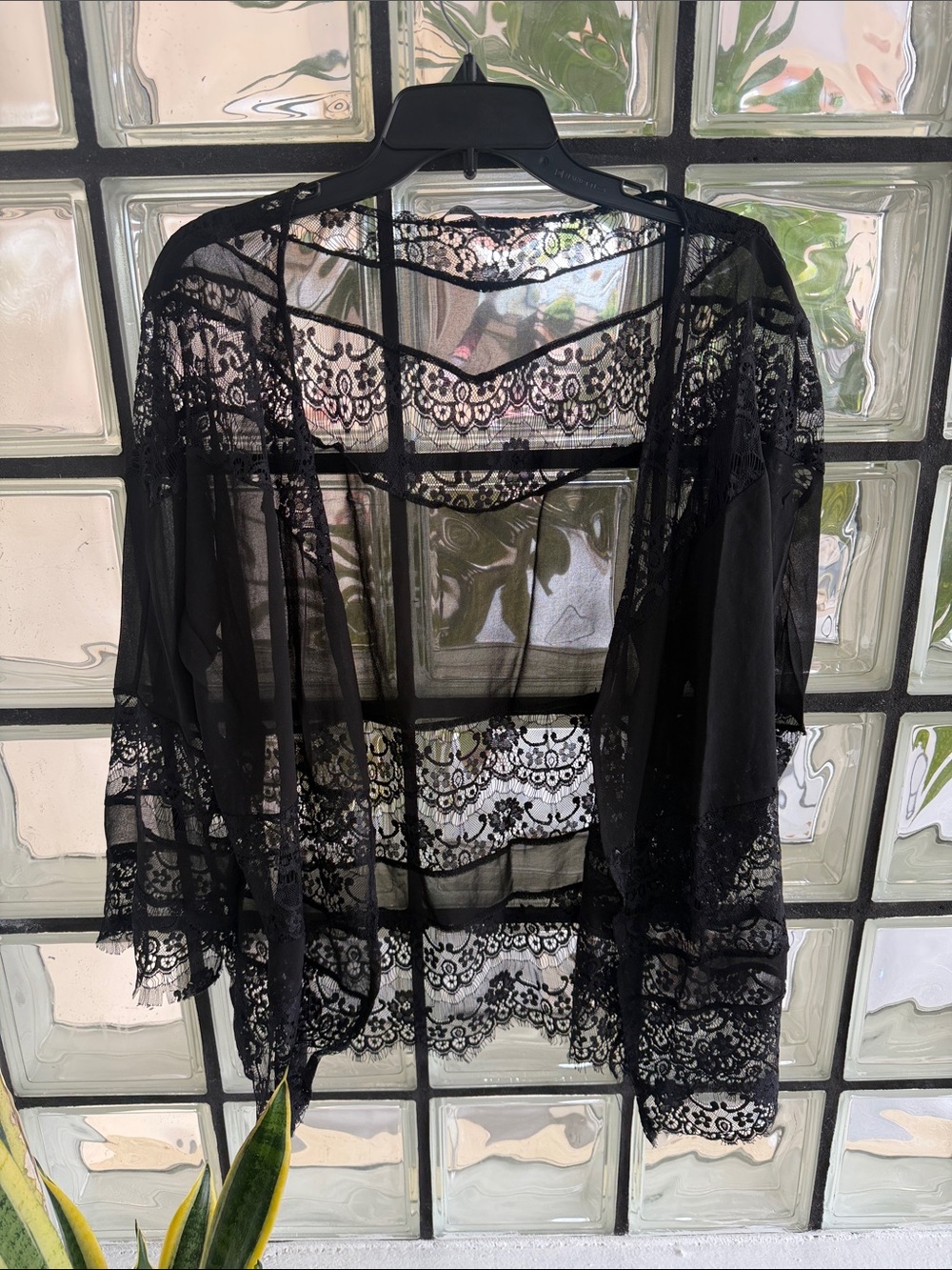 BUNDLE OF 3 Sheer Autumn Floral Kimono Cover-Up - Navy, Mustard, Red - Picture 2 of 5